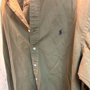 Olive Ralph Lauren Button Down Classic Fit